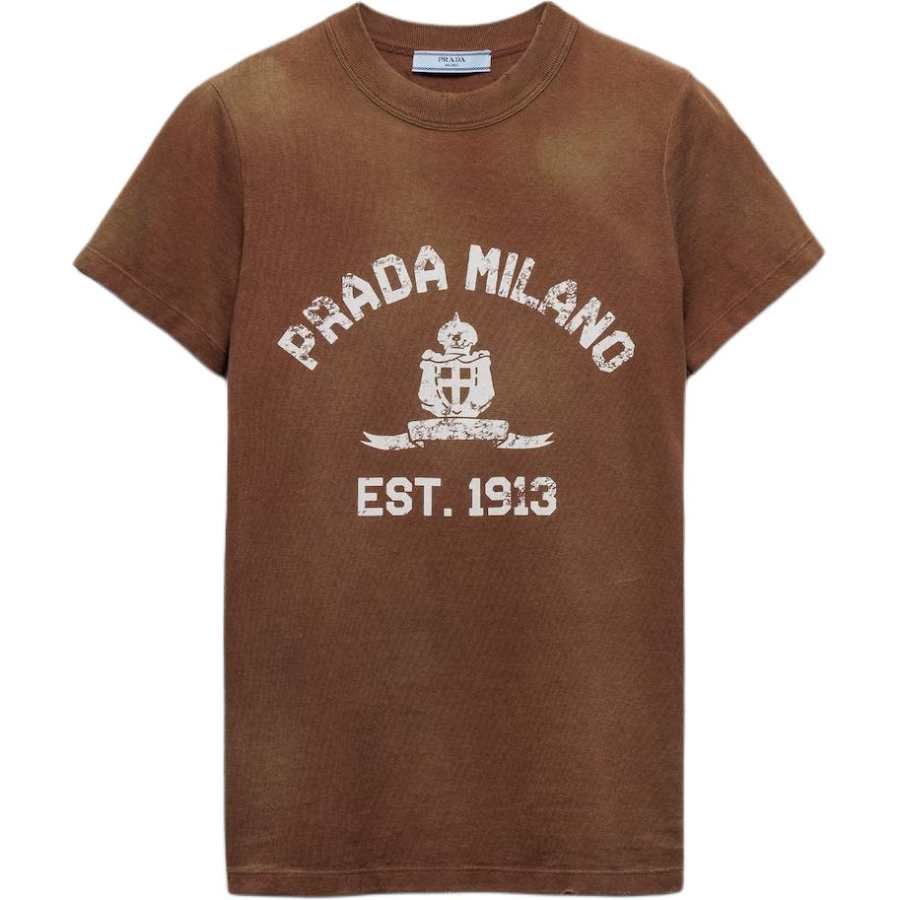 PRADA PRADA Logo print T shirt