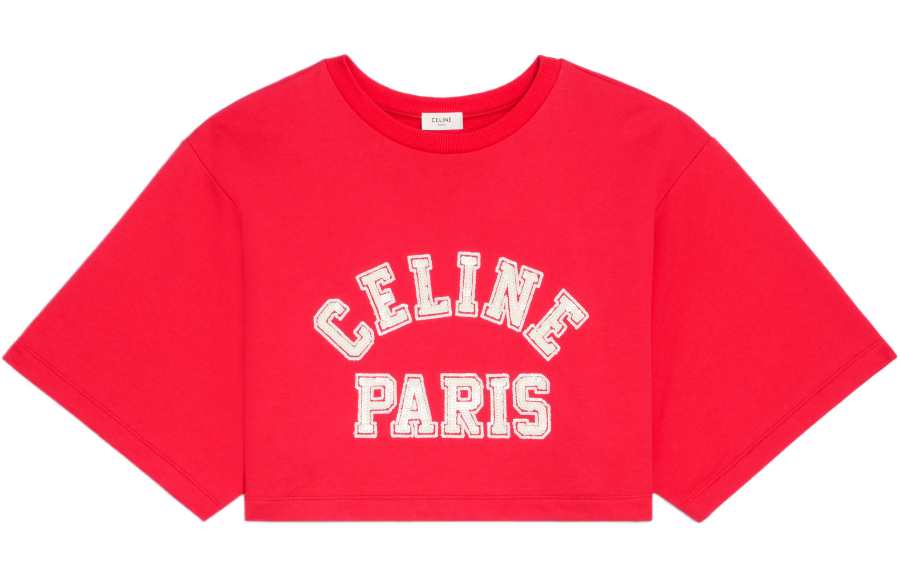 CELINE CELINE SS22 Crop Top Women's Red
