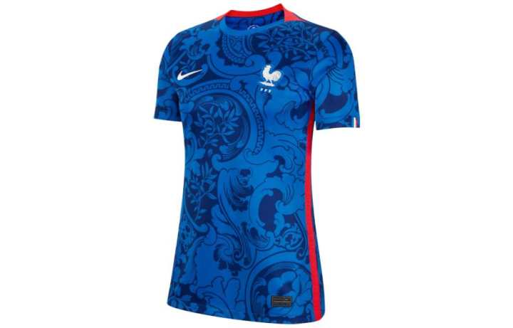 Nike Nike T Shirts Women's Blue Crew Neck Moderate Straight Fit