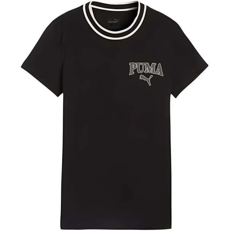 PUMA T Shirts Women's Black Crew Neck Moderate Other