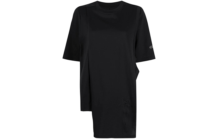 Rick Owens asymmetric short-sleeved T-shirt