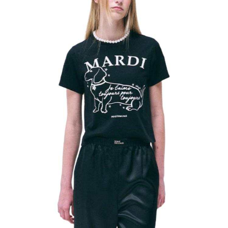 MARDI MERCREDI Pearl Puppy SS25 Regular T Shirt Women's
