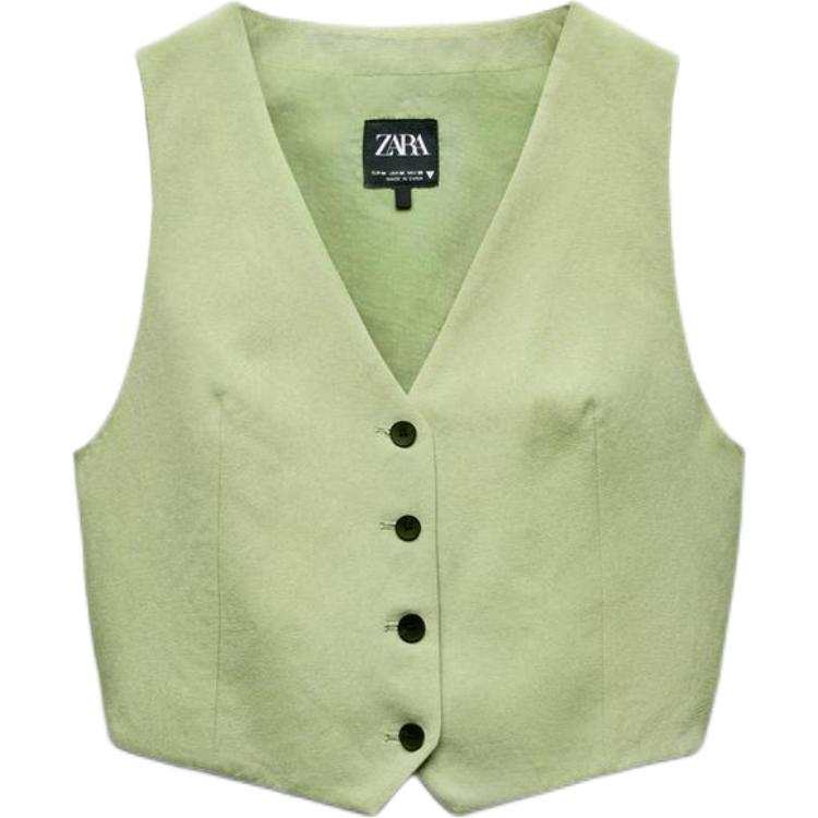 ZARA Tank Top Women's Light Green