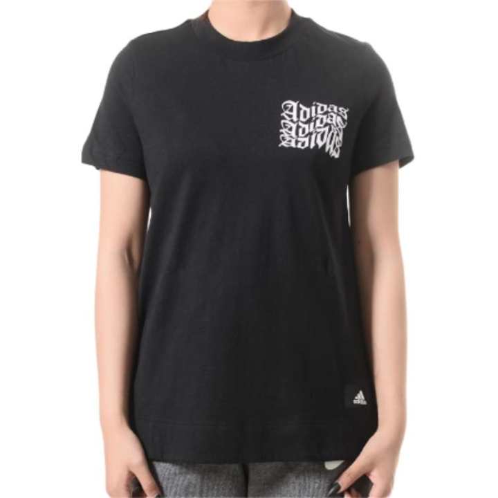 Adidas Adidas T Shirts Women's Black Crew Neck Moderate