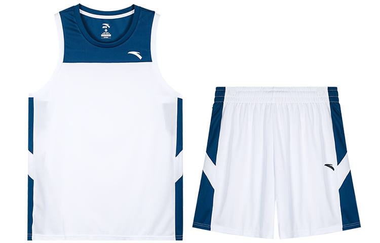 Anta Basketball Collection Basketball Suit Men's Pure White