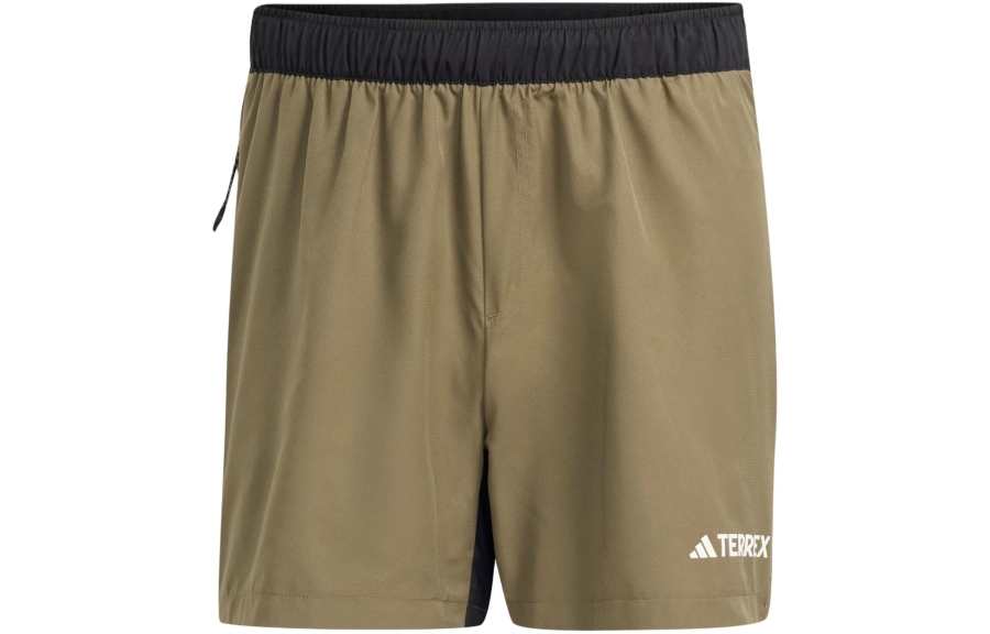 Adidas Adidas Terrex Multi Trail Running Shorts Sports Shorts Men's Olive Green