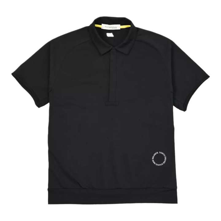 New Balance New Balance TOKYO DESIGN STUDIO Short Sleeve Button Down Polo Shirt Unisex Black