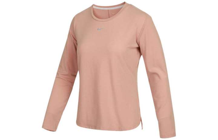Nike Nike Dri-FIT One Luxe Pullover Crewneck Long-Sleeve T-Shirt 'Rose Retro Gray'