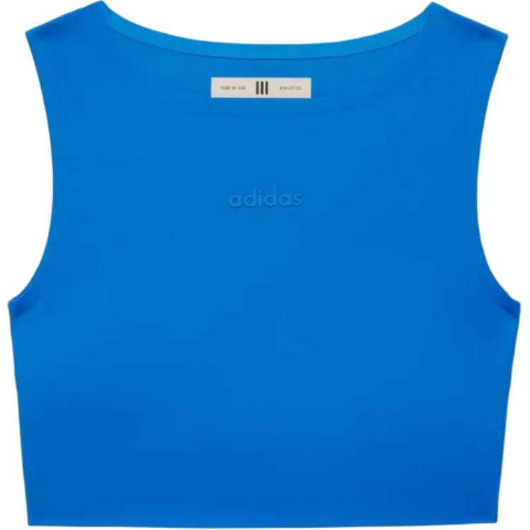 Adidas Fear Of God Athletics Women'ss Crop Tank Blue Rush
