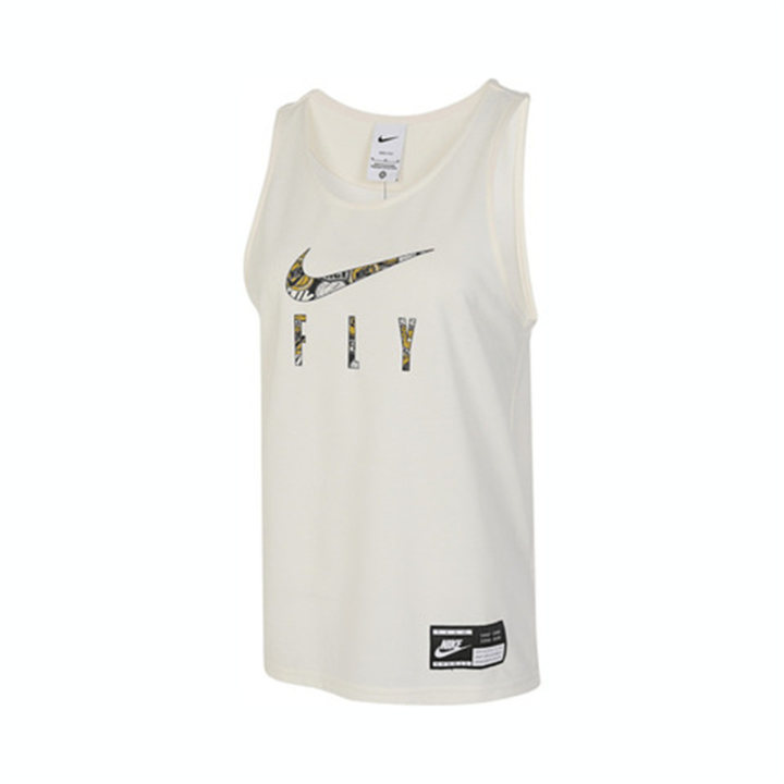 Nike Nike Tank Tops Women's White Crew Neck Moderate Straight Fit