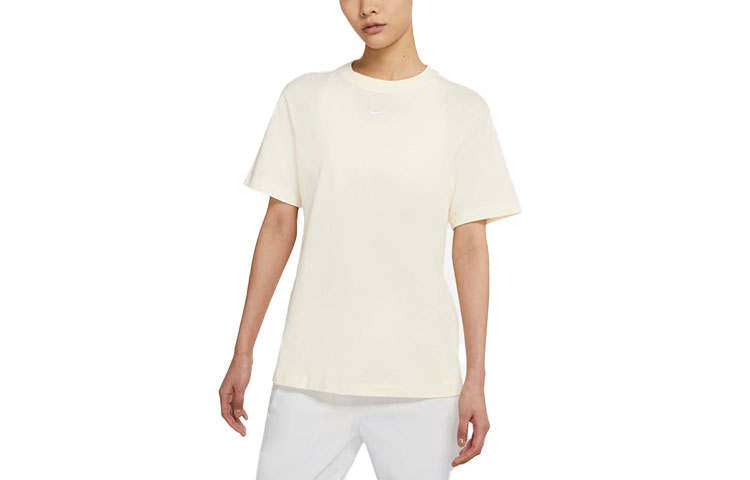 Nike Nike Drop Shoulder Sleeve T Shirt Women's Coconut Milk White