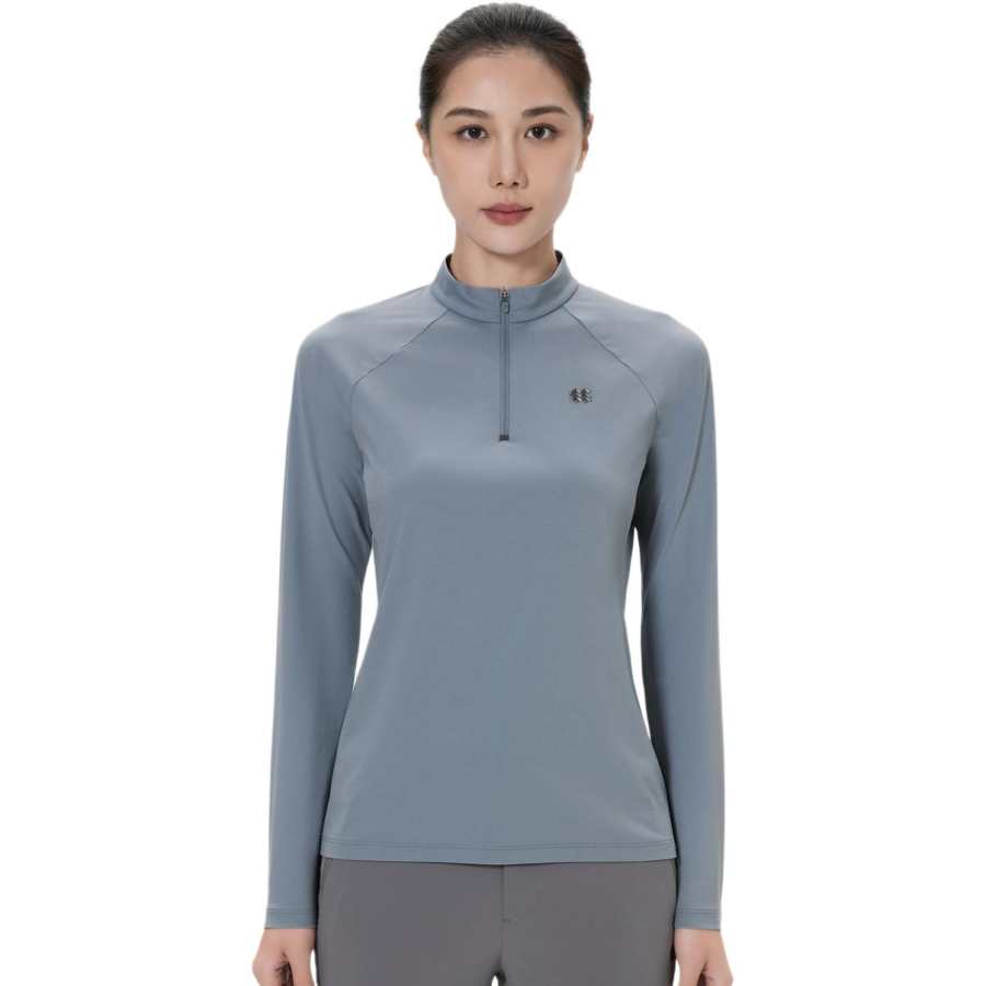 KOLON SPORT T Shirts Women's Stand Collar Moderate