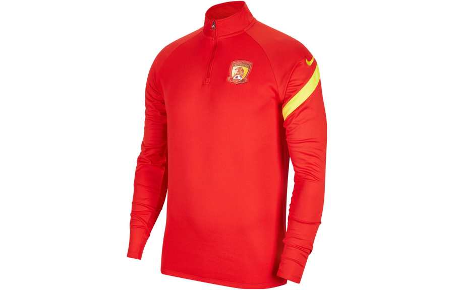 Nike Nike Guangzhou Evergrande Soccer Jersey Men's Sports Red/Oupiter Yellow