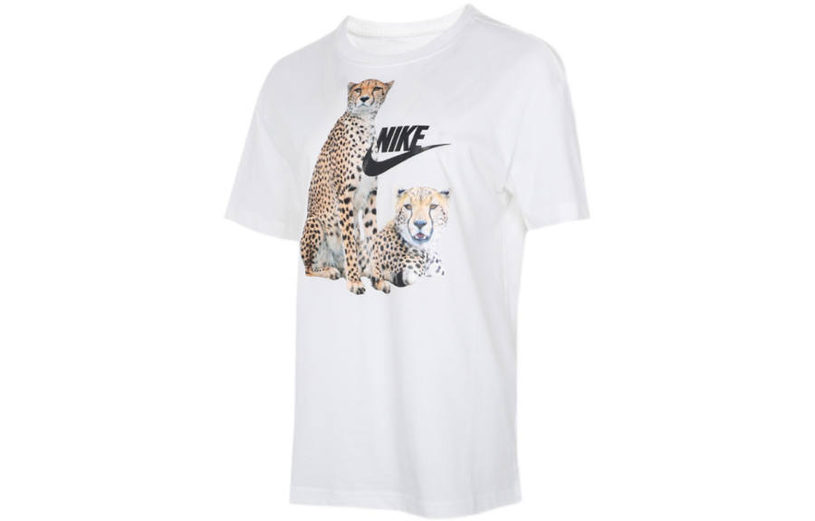 Nike Nike T Shirts Women's White Crew Neck Moderate Straight Fit