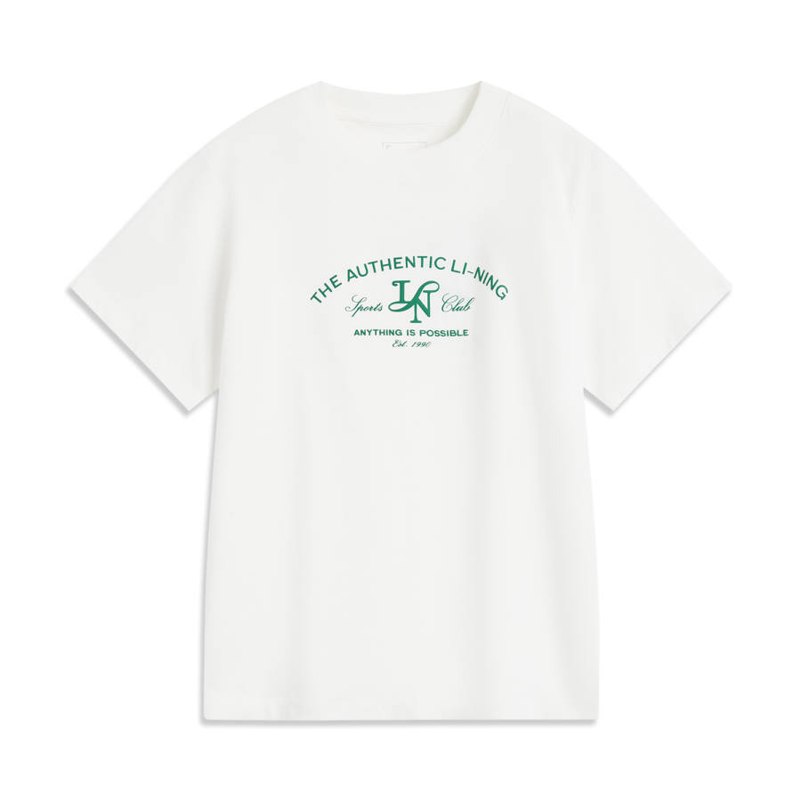 Li-Ning Li Ning Sports Trendy Collection T Shirt Women's Ivory