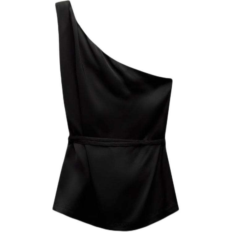 ZARA Tank Tops Women's Black Moderate