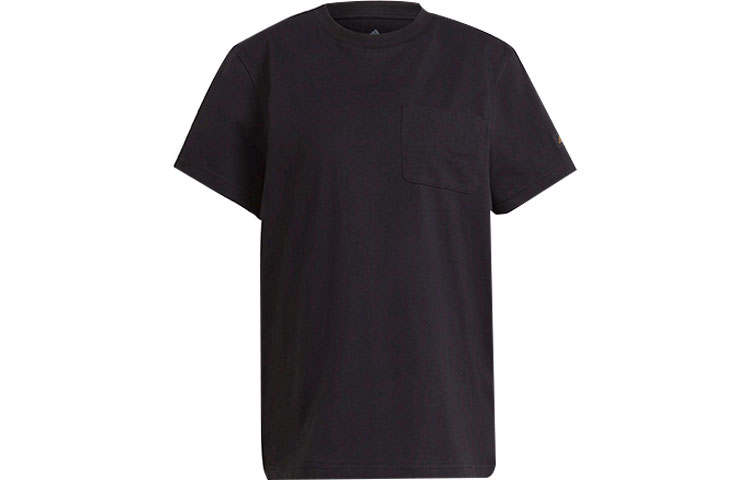 Adidas Adidas T Shirts Women's Black Crew Neck Moderate Straight Fit