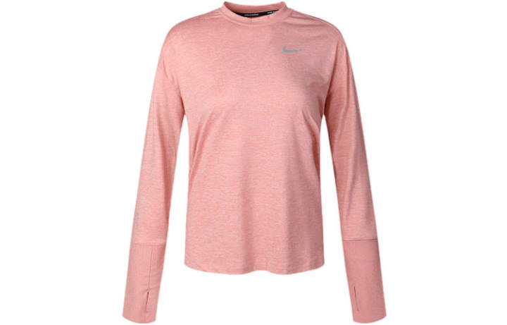 Nike Nike Drop Shoulder Sleeve Running T Shirt Women's Quartz Pink