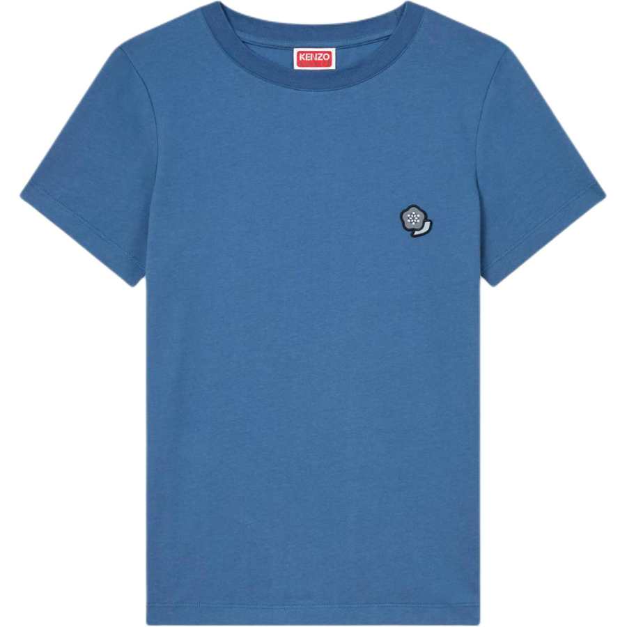 KENZO T Shirts Women's Blue Crew Neck Moderate Straight Fit
