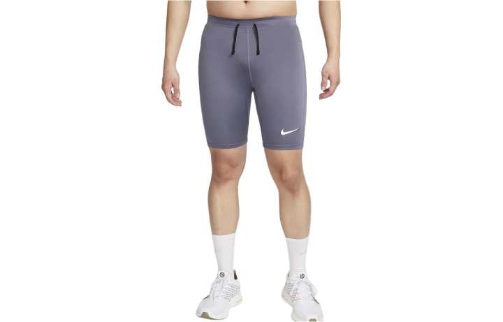 Nike Nike Dri Fit Running 1/2 Length Tights Sports Shorts Men's Gray Purple