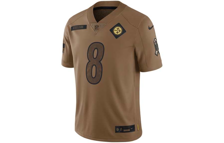 Nike Nike Dri FIT NFL Limited Jersey Rugby Jersey Kenny Pickett Pittsburgh Steelers Men's Brown