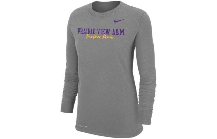 Nike Nike T Shirts Women's Gray Crew Neck Moderate Straight Fit