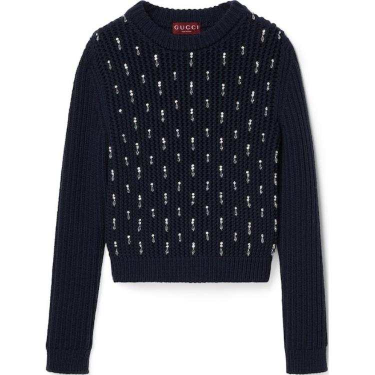 GUCCI Sweater Women's Marine Blue
