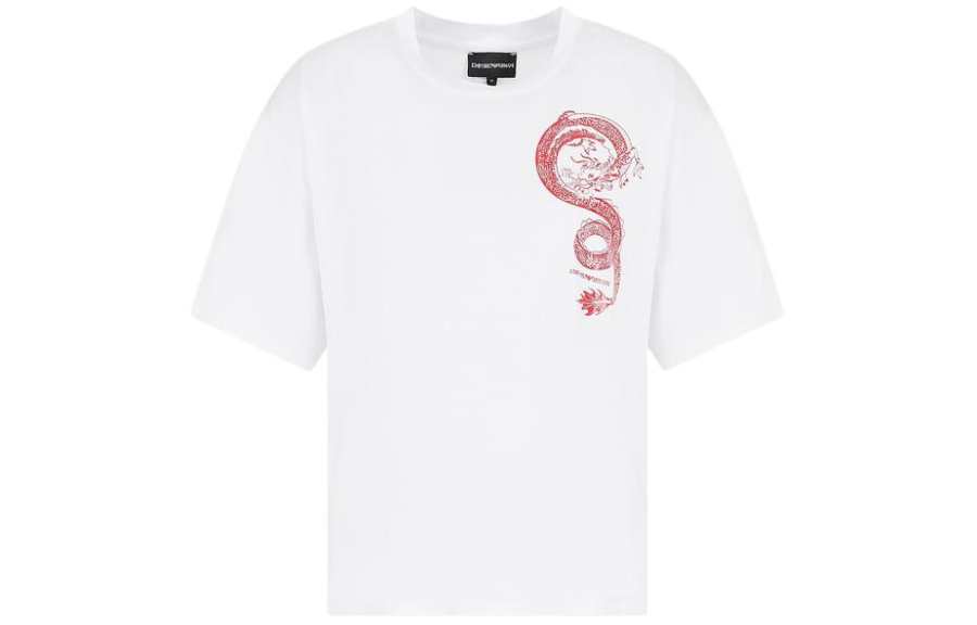 EMPORIO ARMANI SS24 Drop Shoulder Sleeve T Shirt Women's