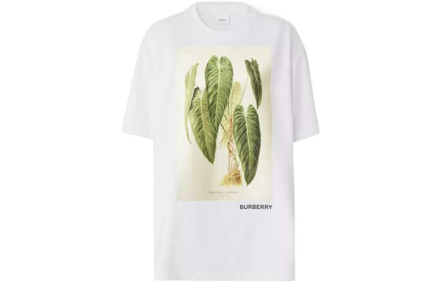 Burberry Botanical Sketch T shirt White