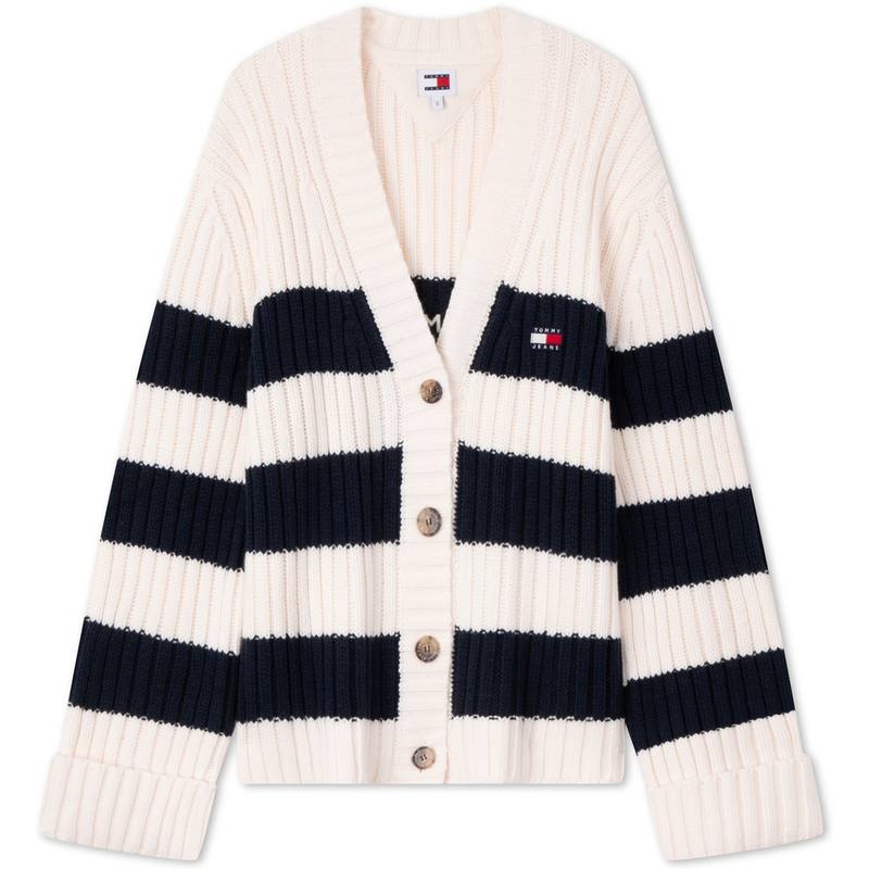 Tommy Hilfiger Sweater Women's Blue White Red Multicolor