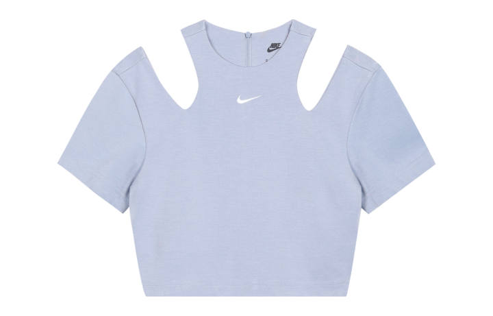 Nike Nike Crop Tops Women's Indigo Mist Crew Neck Moderate