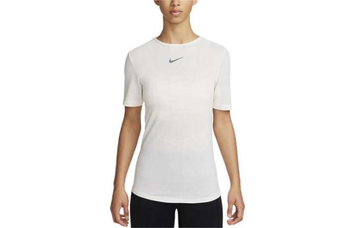 Nike Nike T Shirts Women's White Crew Neck Moderate Straight Fit