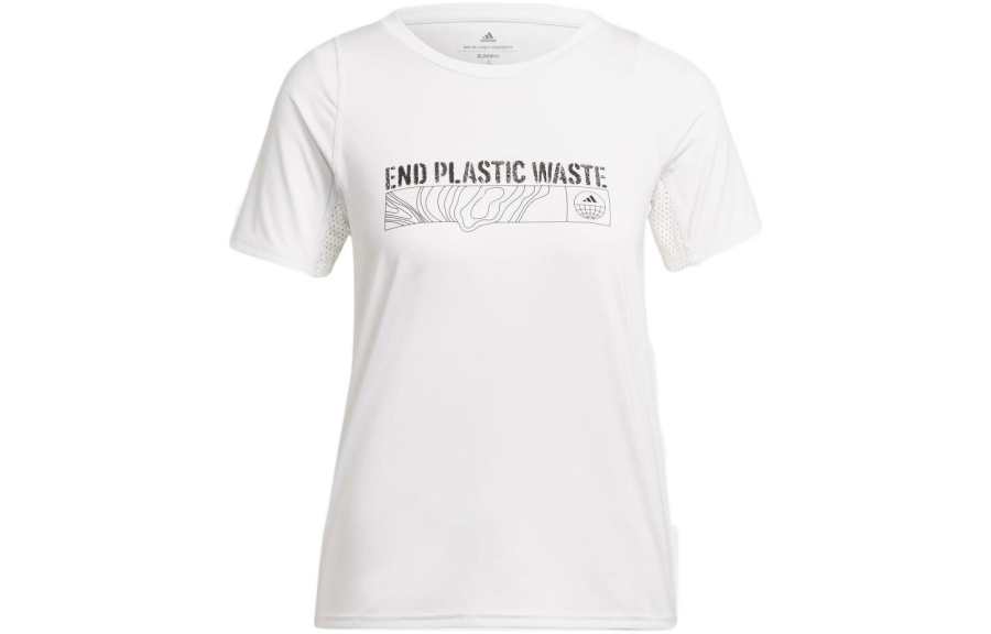 Adidas Adidas T Shirts Women's White Crew Neck Moderate Straight Fit