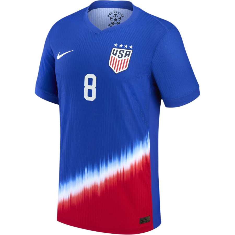 Nike Nike United States National Team Jaedyn Shaw USWNT 2024 Match Away Dri FIT ADV Soccer Jersey Men's Royal Blue