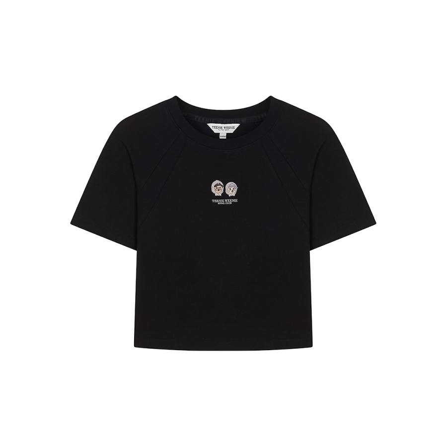 Teenie Weenie T Shirts Women's Crew Neck Moderate Straight Fit