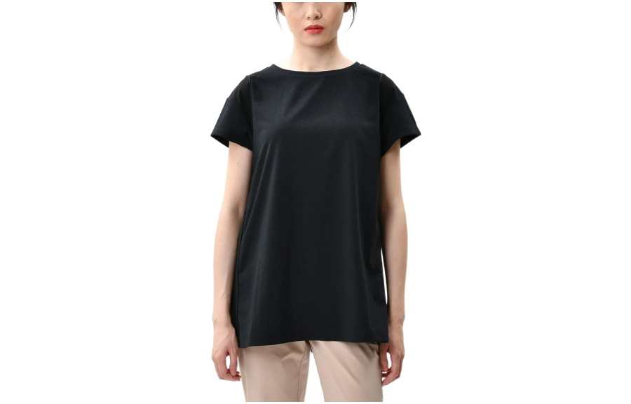 New Balance New Balance T Shirts Women's Black Crew Neck Moderate Straight Fit