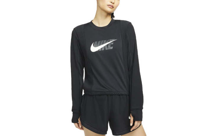 Nike Nike Set in Sleeve Running T Shirt Women's Black