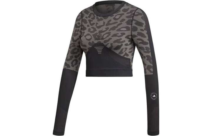 Adidas Adidas Crop Tops Women's Black Crew Neck Moderate