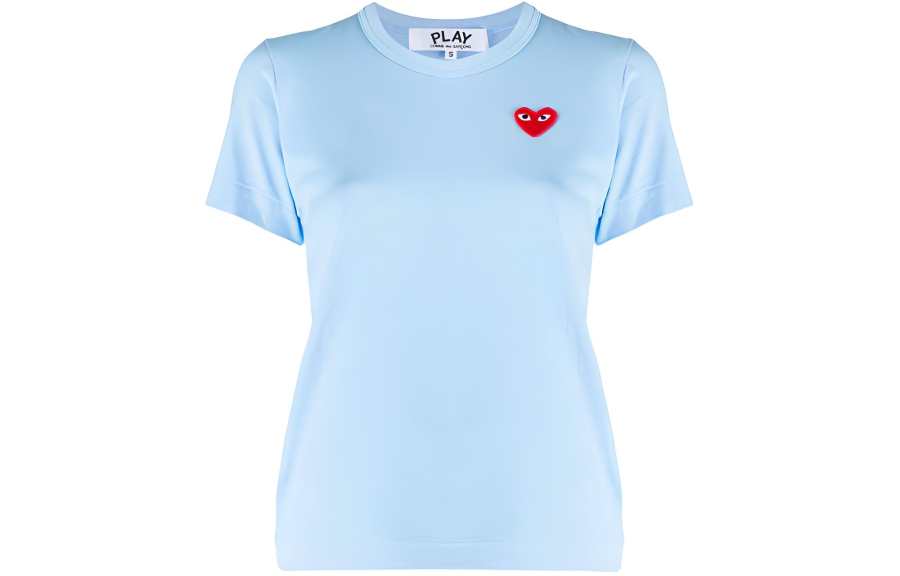 CDG Play CDG Play Regular Sleeve T Shirt Women's Light Blue