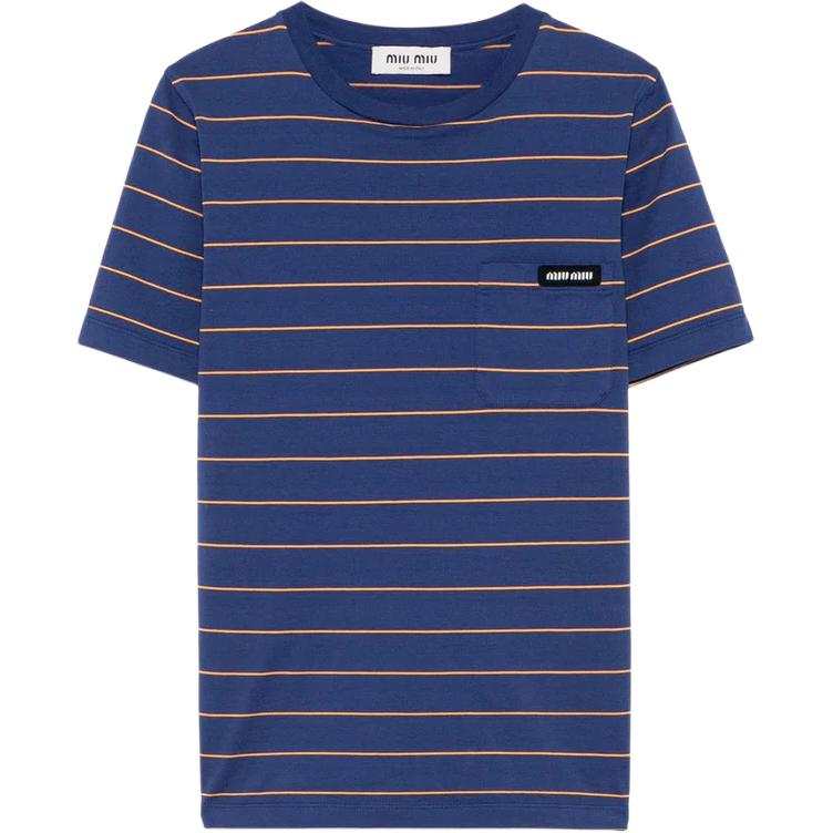 MIU MIU T Shirt Women's Blue Slim Fit