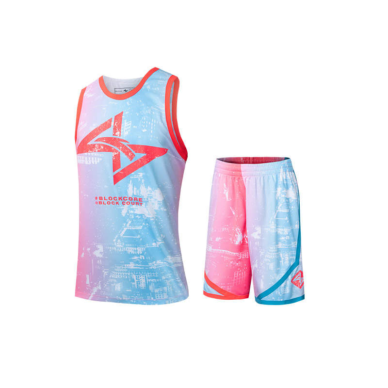 Anta Basketball Collection Basketball Suit Men's Pure White/Calorie Red