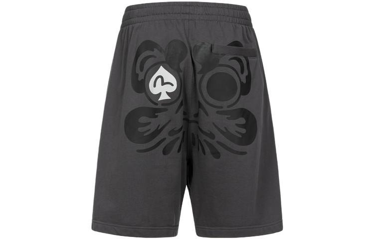 EVISU EVISU Casual Shorts Men's Charcoal Gray Moderate