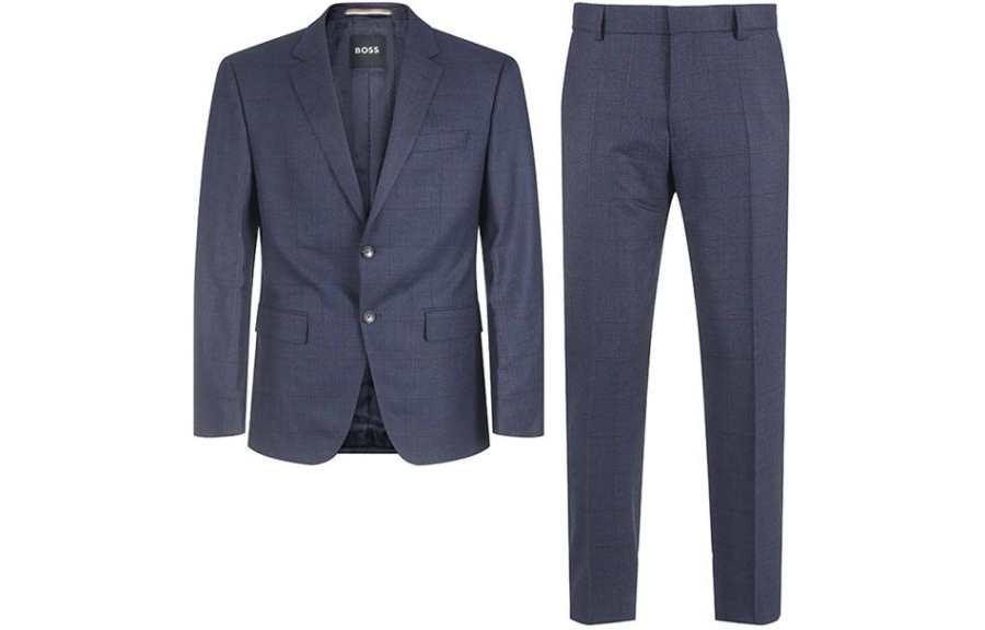 HUGO BOSS FW23 Business Suit Men's Dark Blue