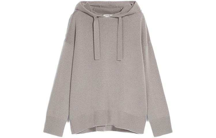 'S MAX MARA Sweaters Women's Gray Hooded Moderate Other