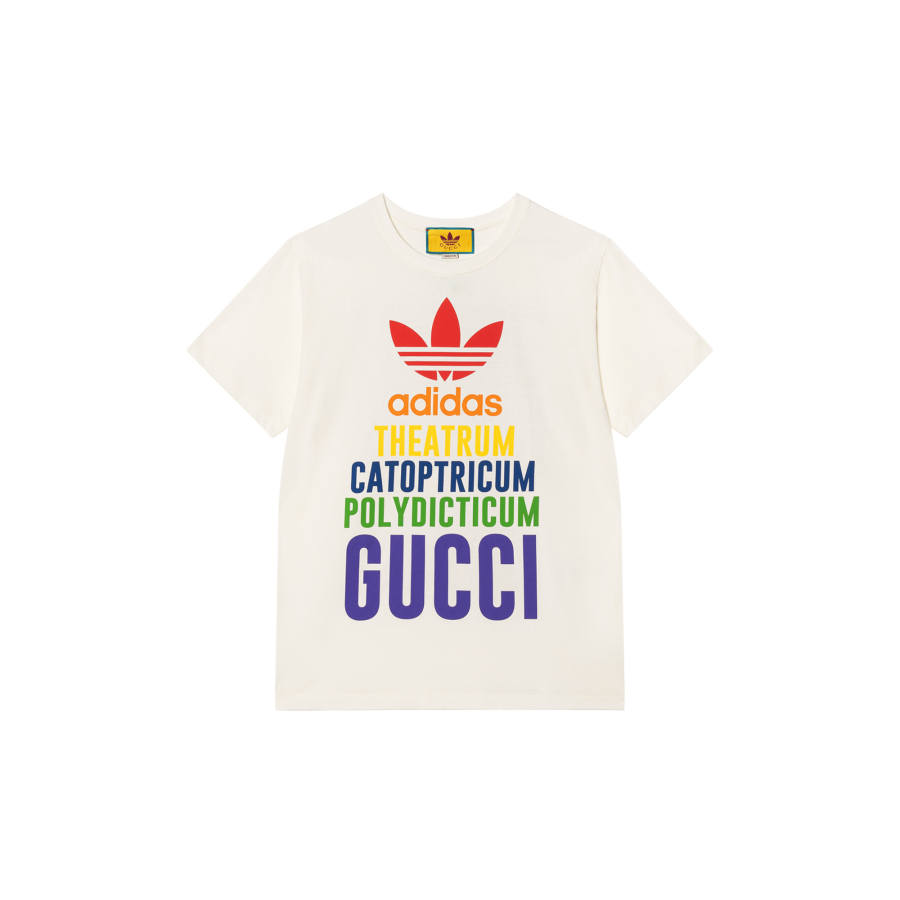 GUCCI x Adidas Originals Collaboration FW22 T Shirt Women's Beige