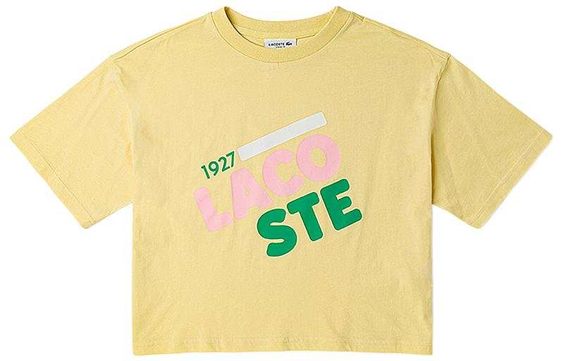 LACOSTE SS22 T Shirt Women's Yellow