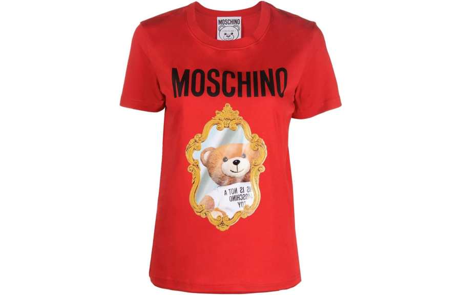 MOSCHINO T Shirts Women's Red Crew Neck