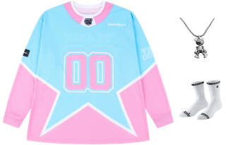 VEIDOORN Basketball Jersey Unisex Pink Blue