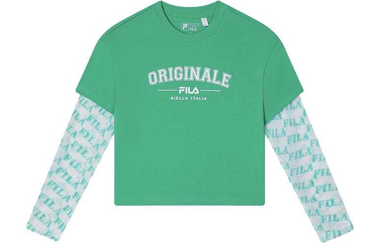 FILA Drop Shoulder Sleeve T Shirt Women's Watermelon Skin Green
