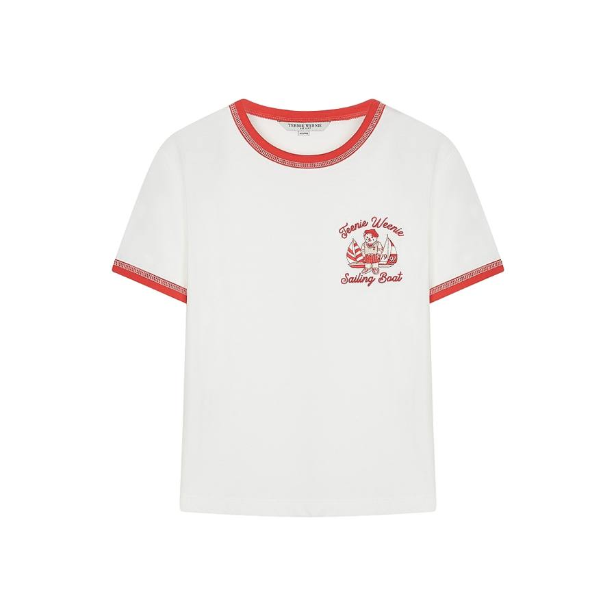 Teenie Weenie T Shirts Women's Crew Neck Moderate